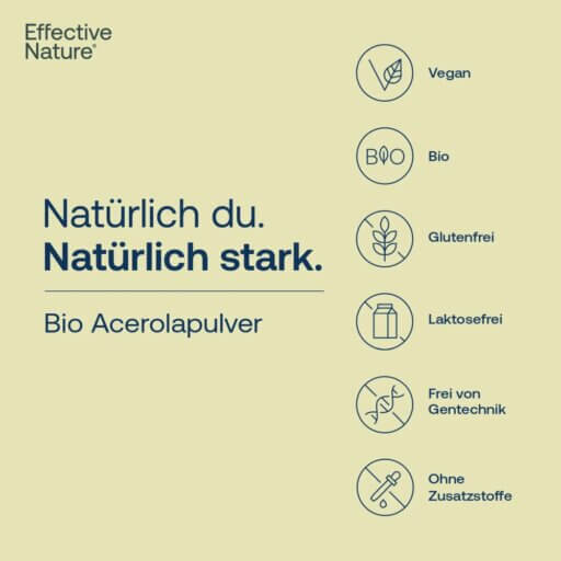 Acerola Pulver BIO 200 g - natürlich stark
