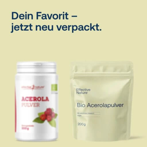 Acerola Pulver BIO 200 g - neues Design