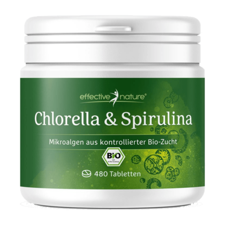 Chlorella und Spirulina BIO Tabletten 480 kaufen