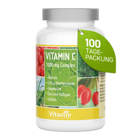 Vitamin C 1000 mg Complex mit Acerola 100 Tabletten